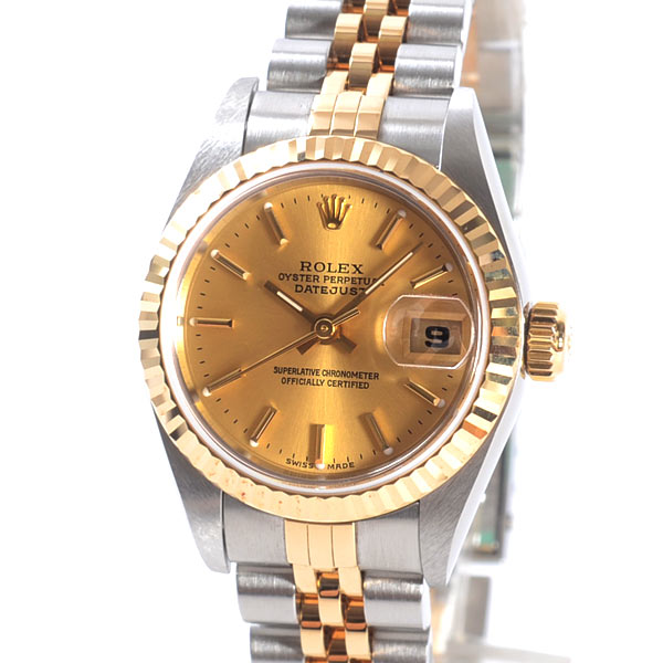 ロレックス,rolex,買取,レディデイトジャスト,イエローロレゾール,コンビ,79173