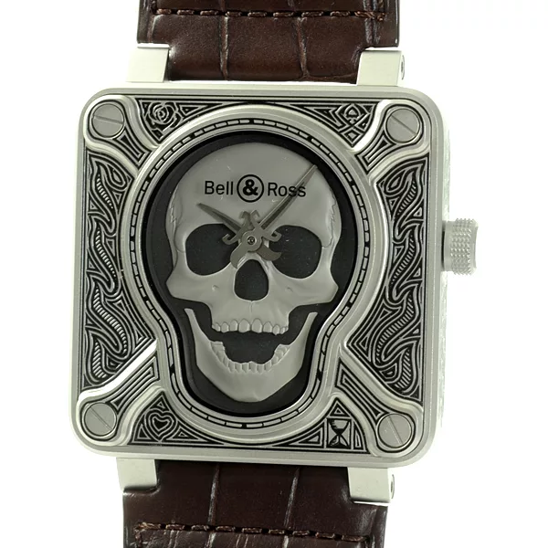 ベル＆ロス,買取,BR01,BR01-92-SKULL-BURN