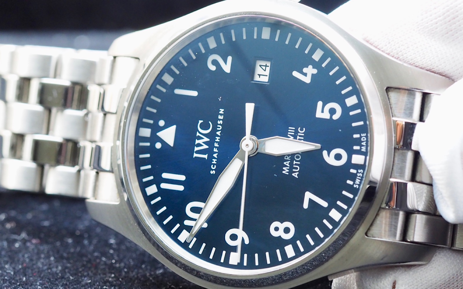 iwcパイロットウォッチブルー