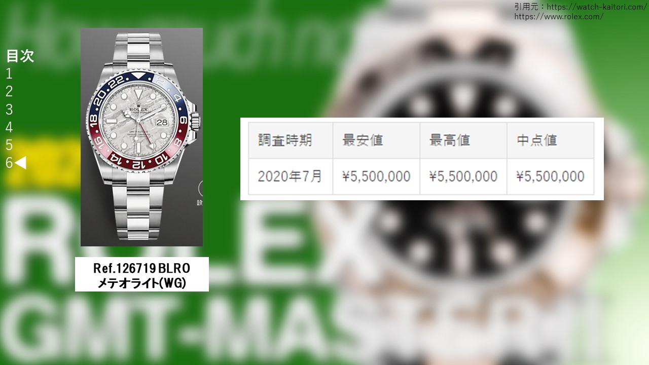 126719blroメテオライト買取価格